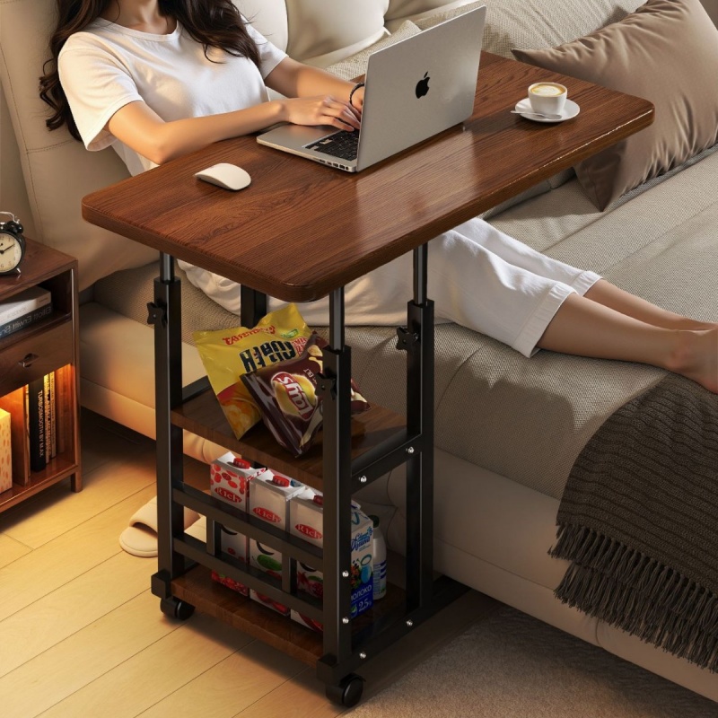 Desk Setup Laptop - Mesa de Cabeceira Móvel com Elevação,