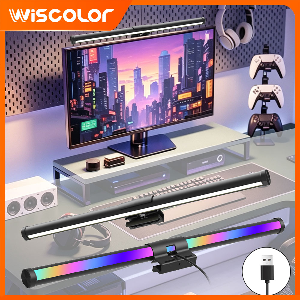 Desk Setup Art - Barra de Luz RGB para Monitor,