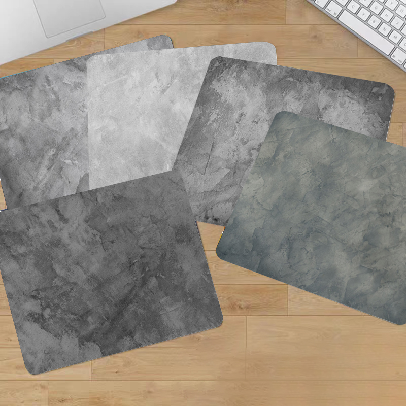 Desk Setup Grey - Mouse Pad com textura cinzenta, acessórios