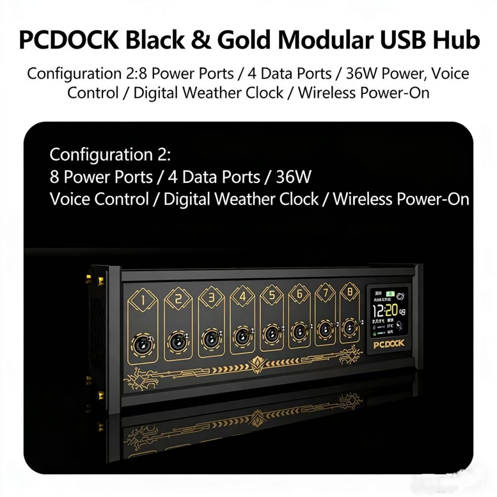 Desk Setup Laptop - Bloco de Energia USB PCDOCK com