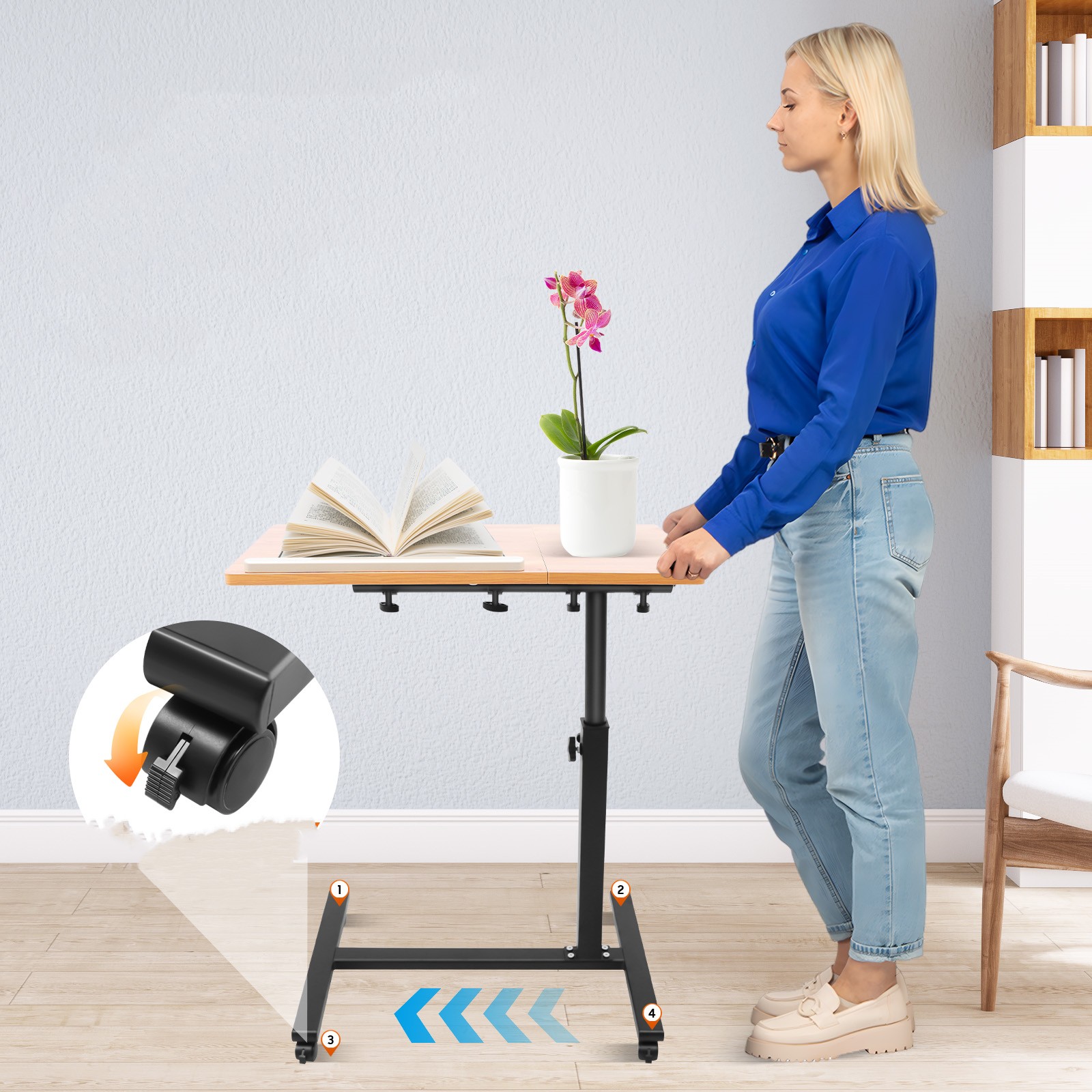 Mesa para laptop móvel ajustáv - Desk Setup Laptop avaliação e preço