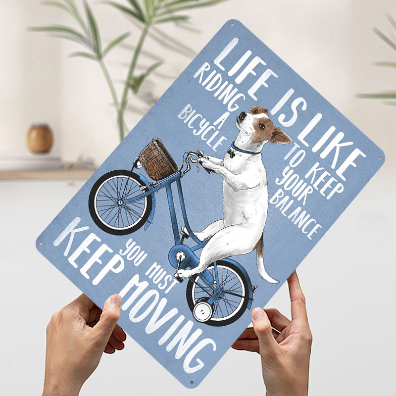 A Vida É Como Andar de Bicicle - Desk Setup Art avaliação e preço