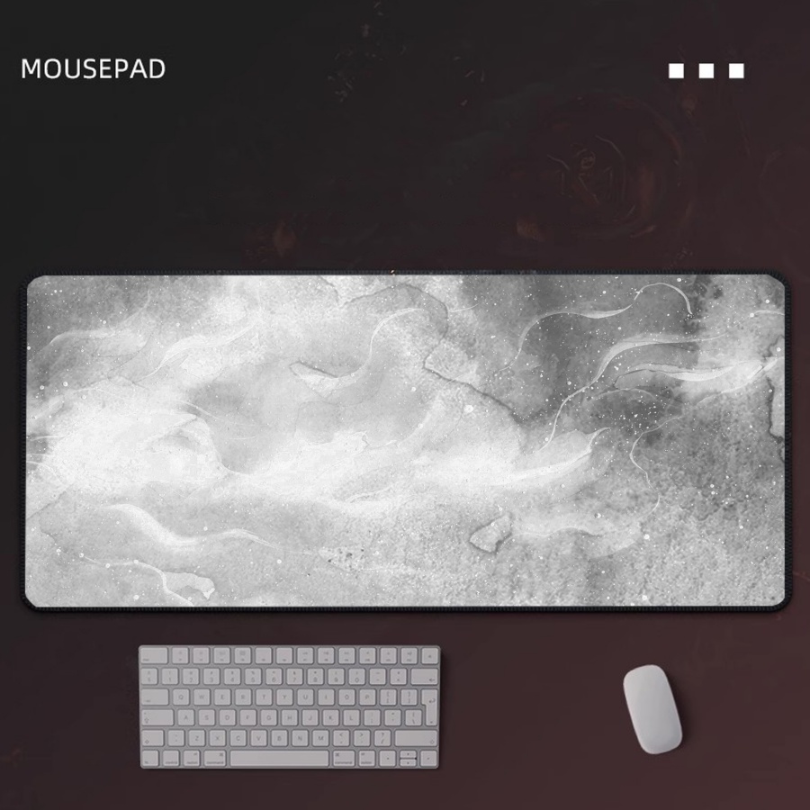 Mousepad para jogos, mármore c - Desk Setup Grey avaliação e preço