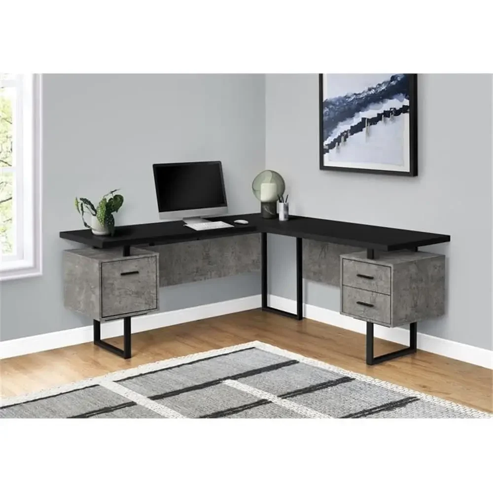 Mesa de Computador em L de 70  - Desk Setup Grey avaliação e preço