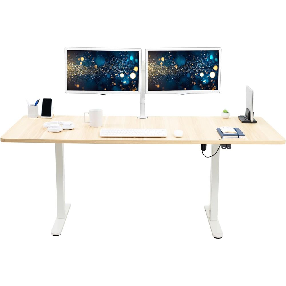 Mesa elétrica de 71 x 30 poleg - Desk Setup Height avaliação e preço