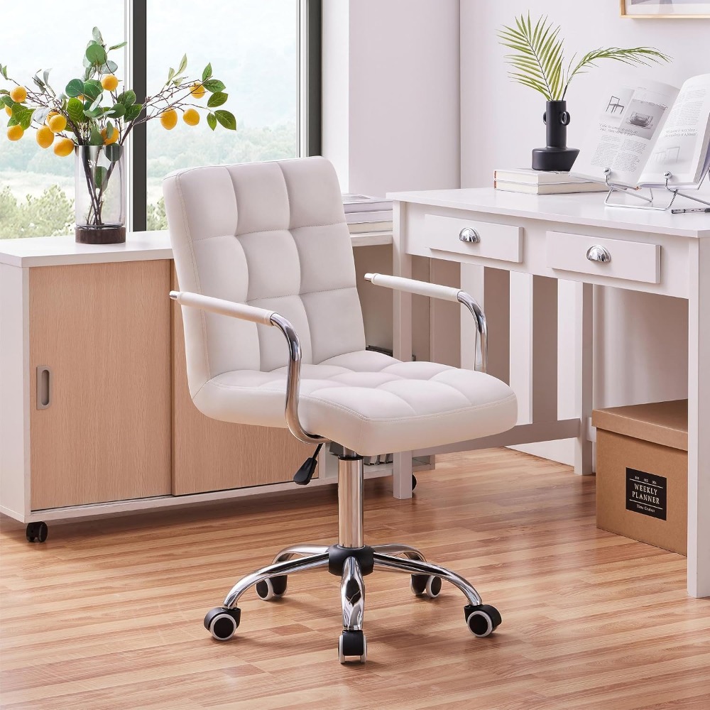 Cadeira de Maquiagem - Couro P - Desk Setup Height avaliação e preço