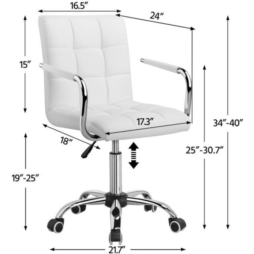 Cadeira de Maquiagem - Couro P - Desk Setup Height avaliação e preço