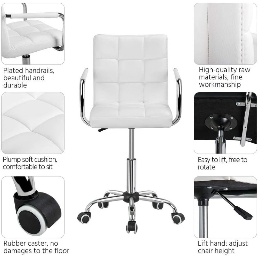 Cadeira de Maquiagem - Couro P - Desk Setup Height avaliação e preço
