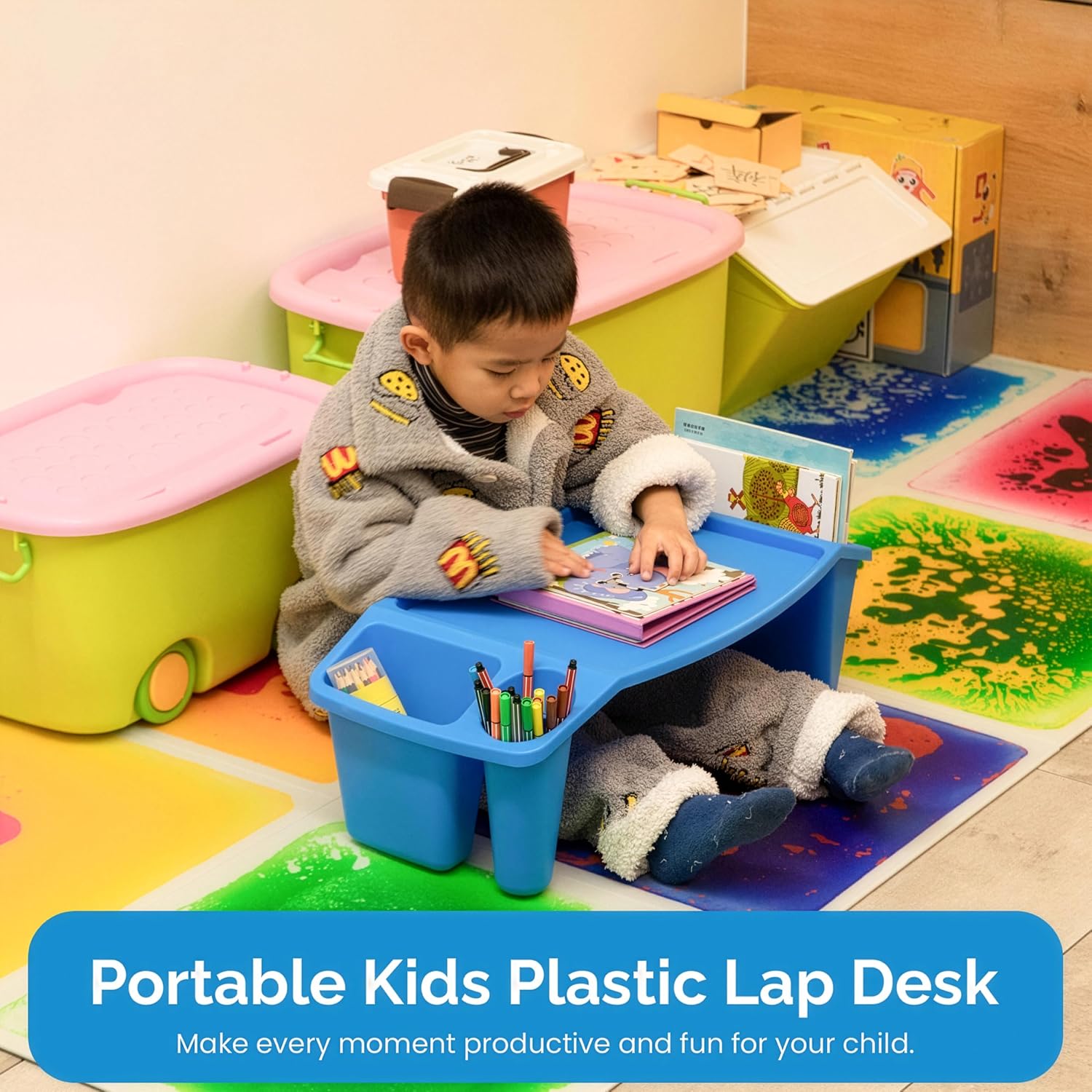 Conjunto de 3 Mesas Portáteis  - Desk Setup Art avaliação e preço