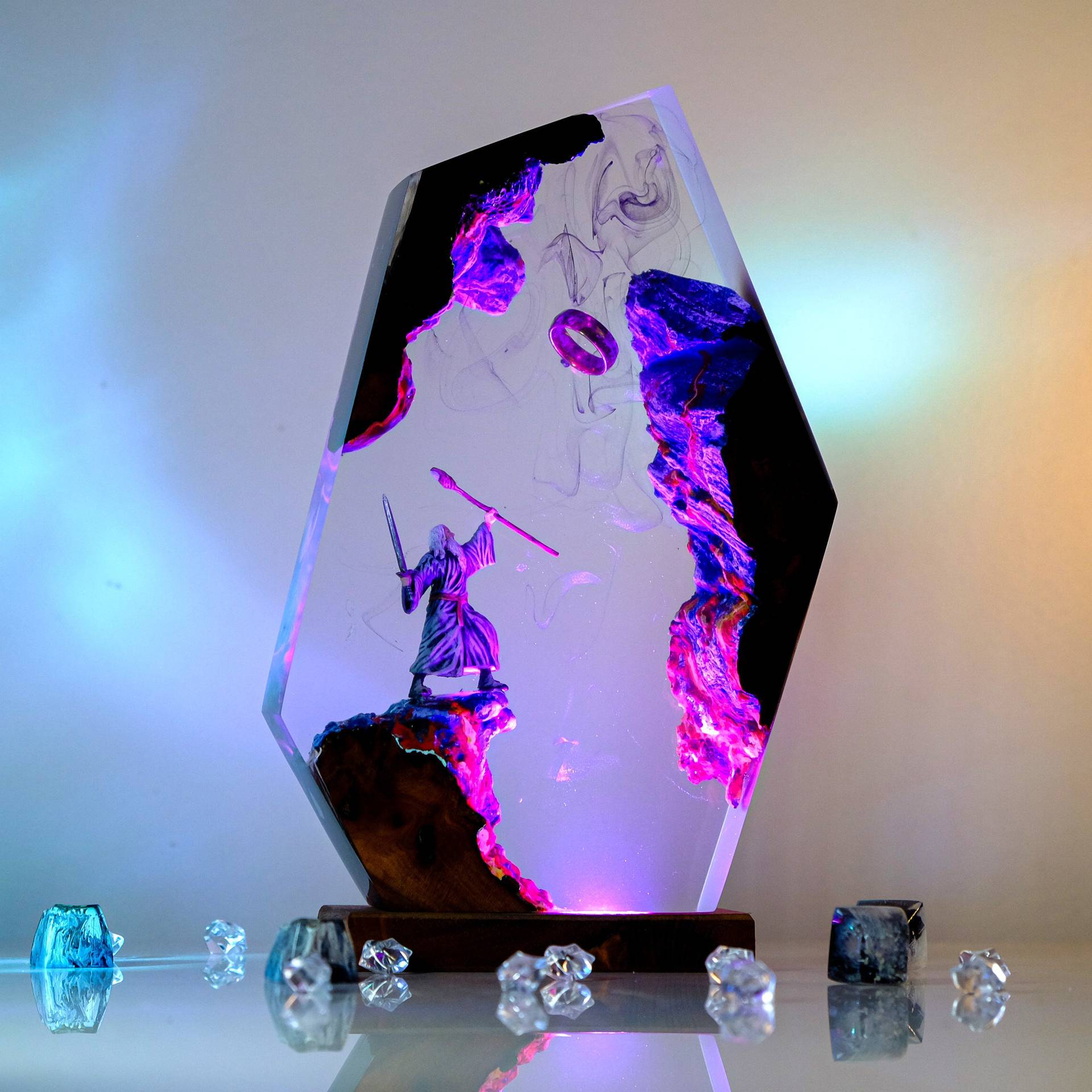 Luminária de Resina com Figura - Desk Setup Light avaliação e preço