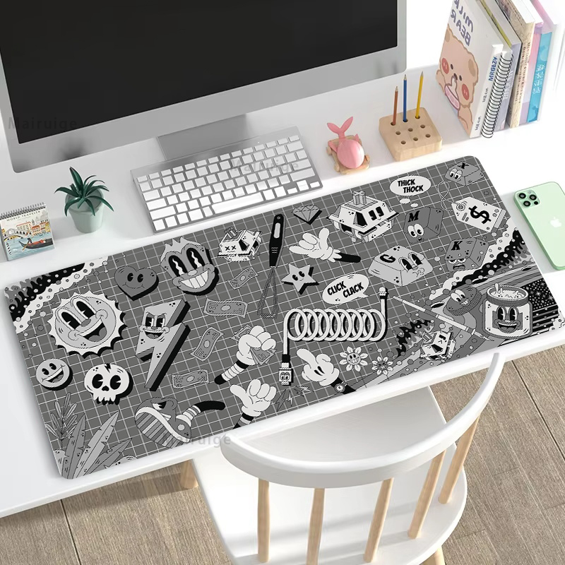 Graffiti mausepad tapete de es - Desk Setup Pc avaliação e preço