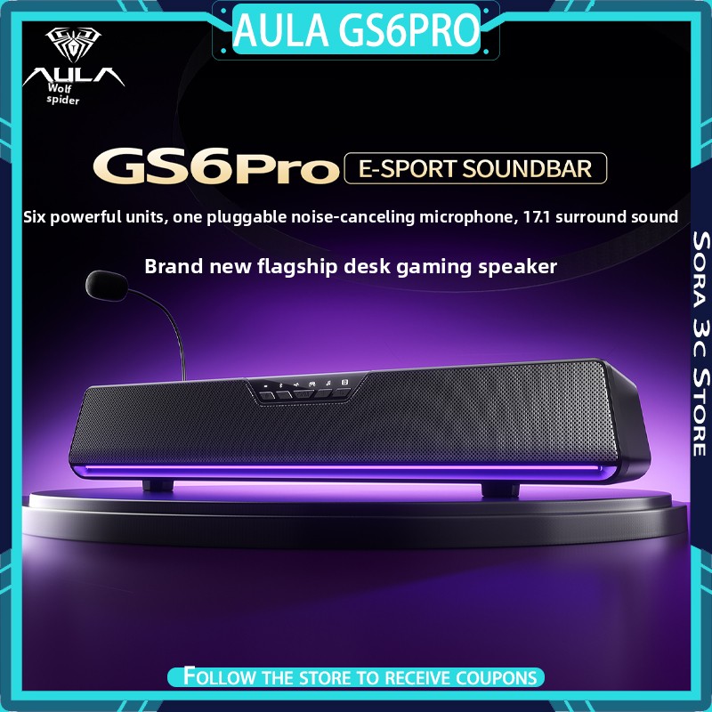 AULA GS6Pro Esports Alto-falan - Desk Setup With Speakers avaliação e preço