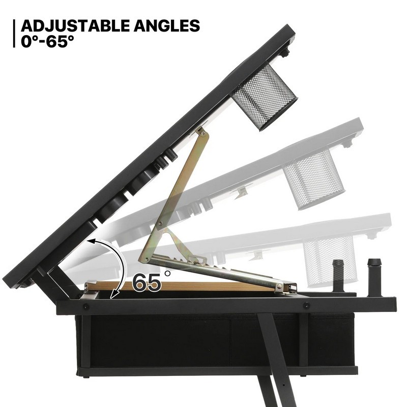 Mesa de Desenho com Altura Aju - Desk Setup Pc avaliação e preço