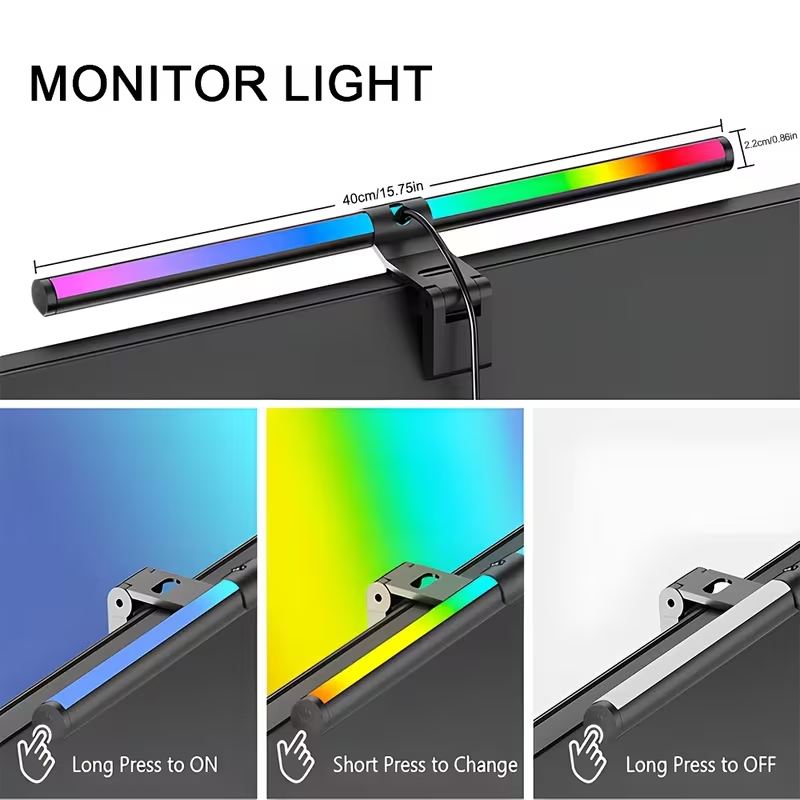 Barra de luz led para monitor, - Desk Setup Light avaliação e preço