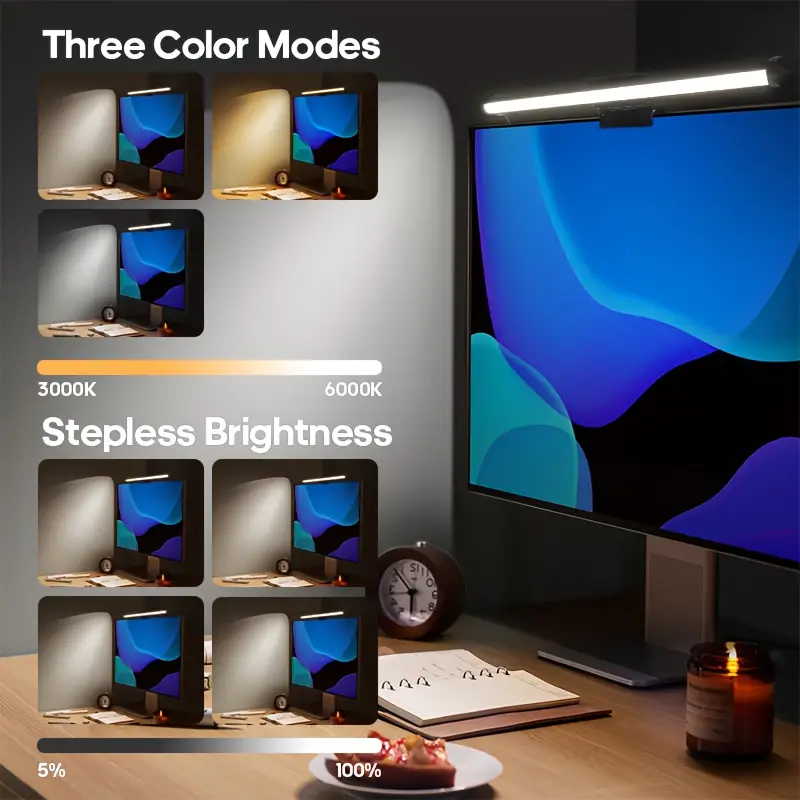 Barra de luz led para monitor, - Desk Setup Light avaliação e preço