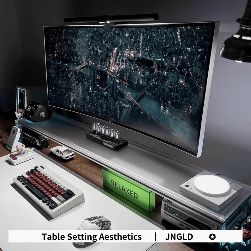 Suporte de monitor de alumínio - Desk Setup Height avaliação e preço