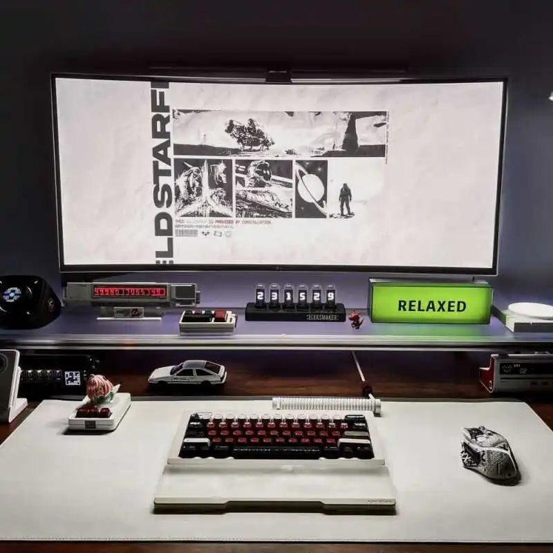 Suporte de monitor de alumínio - Desk Setup Height avaliação e preço