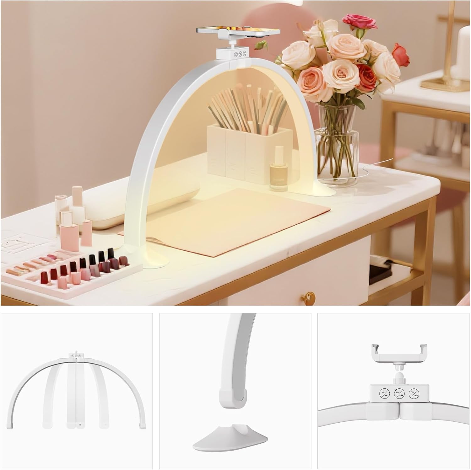 Meia lua luz em forma de u art - Desk Setup Light avaliação e preço
