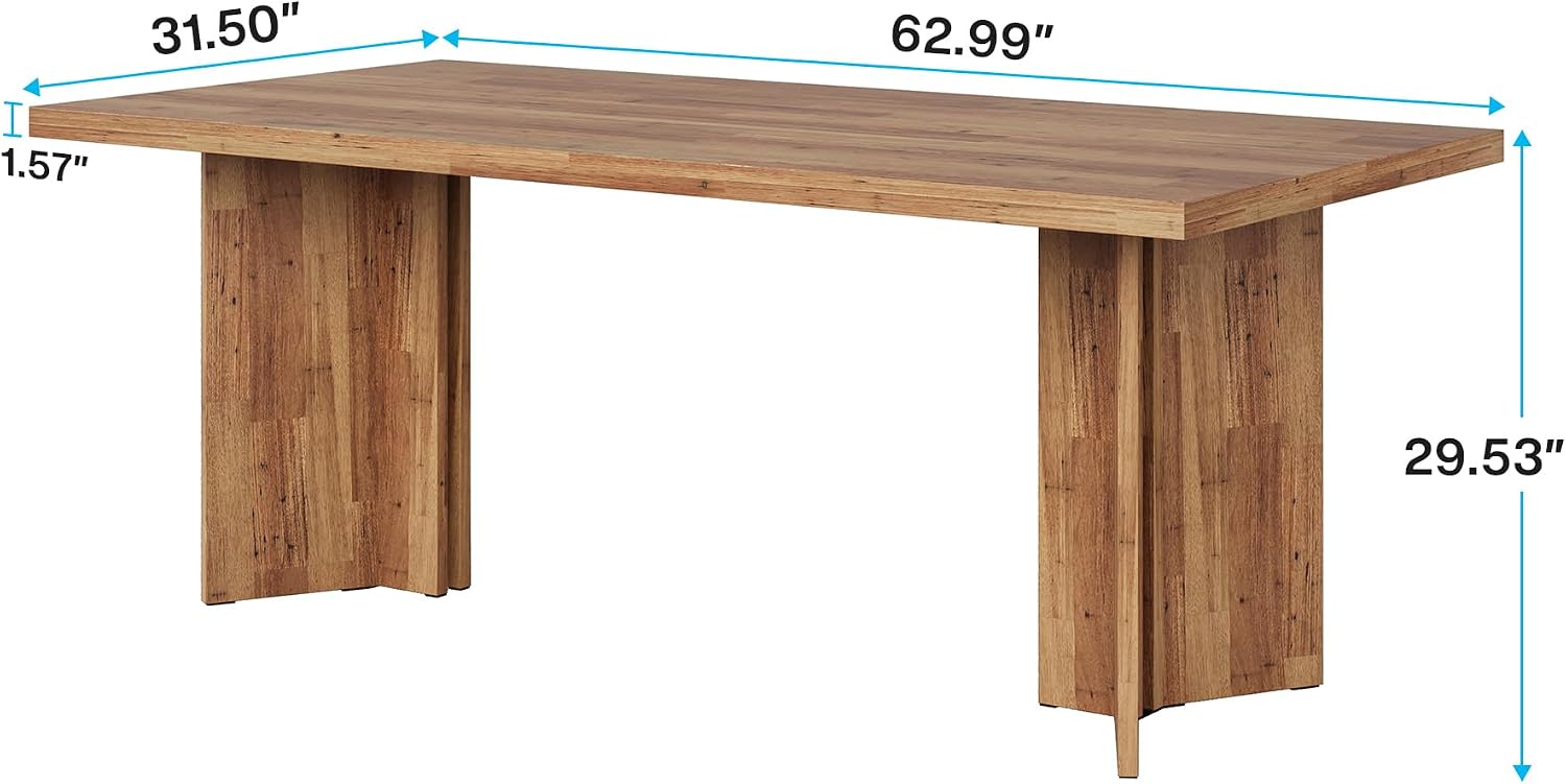 Mesa de Jantar Retangular Gran - Desk Setup Brown avaliação e preço