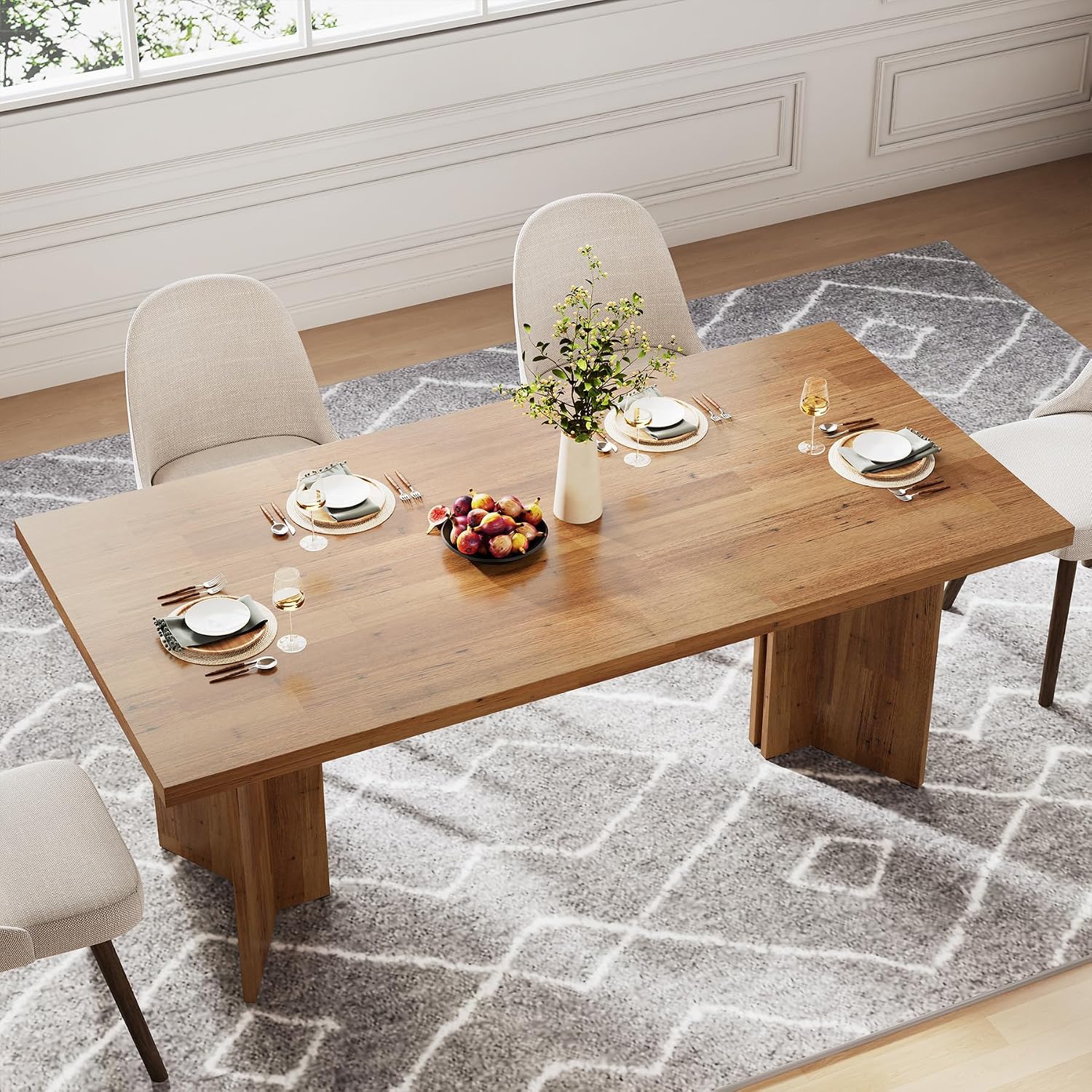 Mesa de Jantar Retangular Gran - Desk Setup Brown avaliação e preço