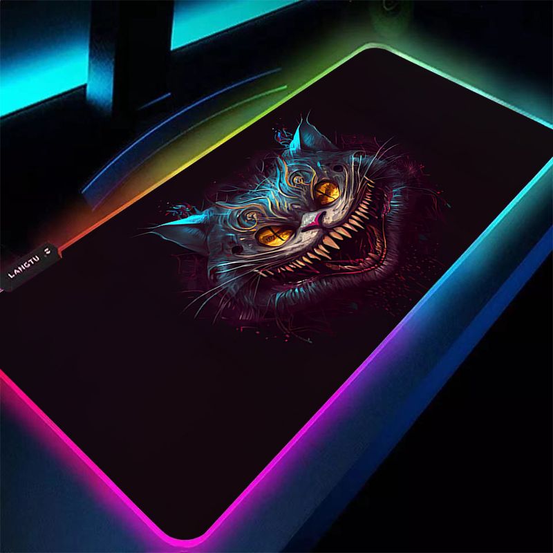 Grande mouse pad rgb a-aletas  - Desk Setup Laptop avaliação e preço